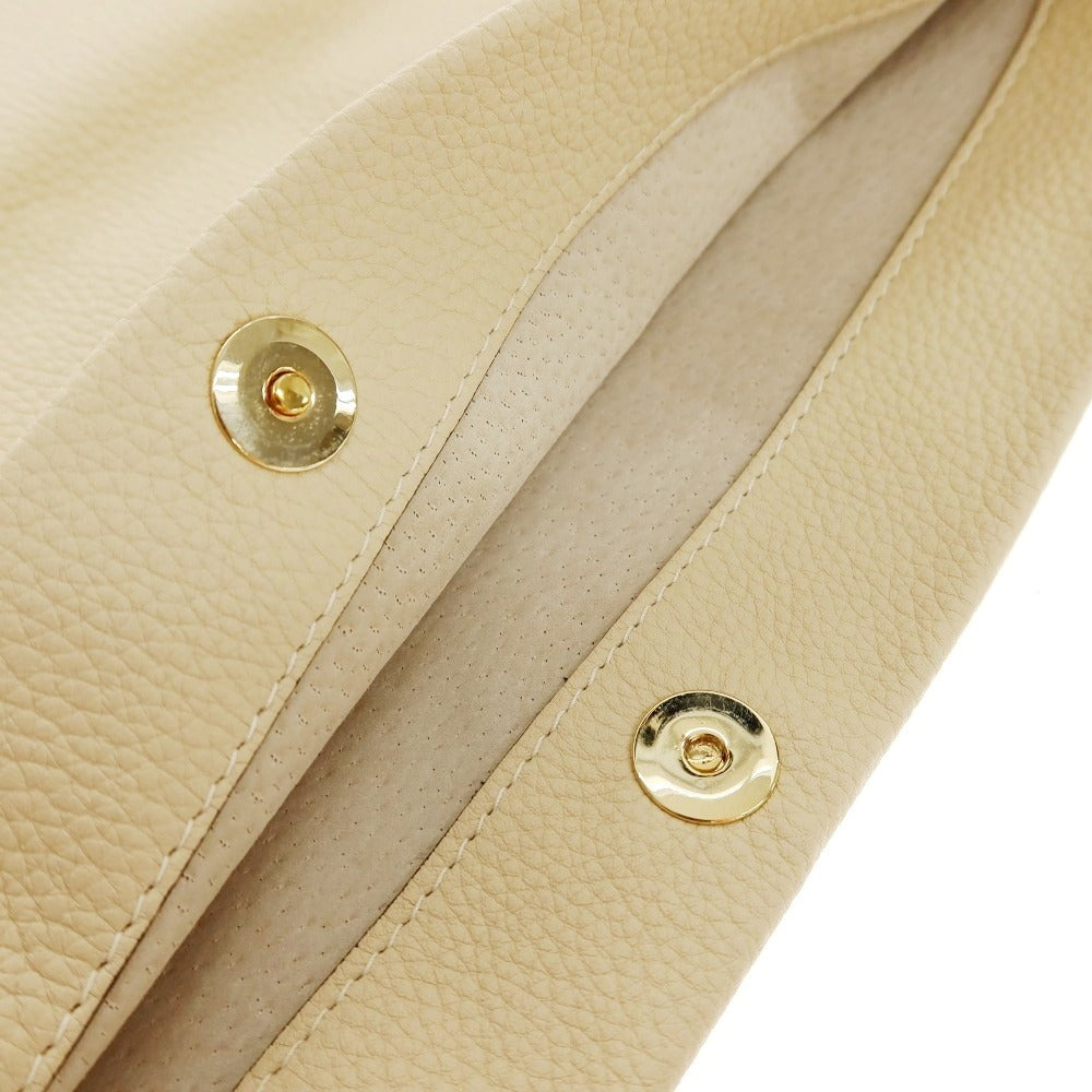 【中古】シセイ Cisei 1210LD レザー クラッチバッグ ベージュ【 状態ランクA 】【 メンズ 】
