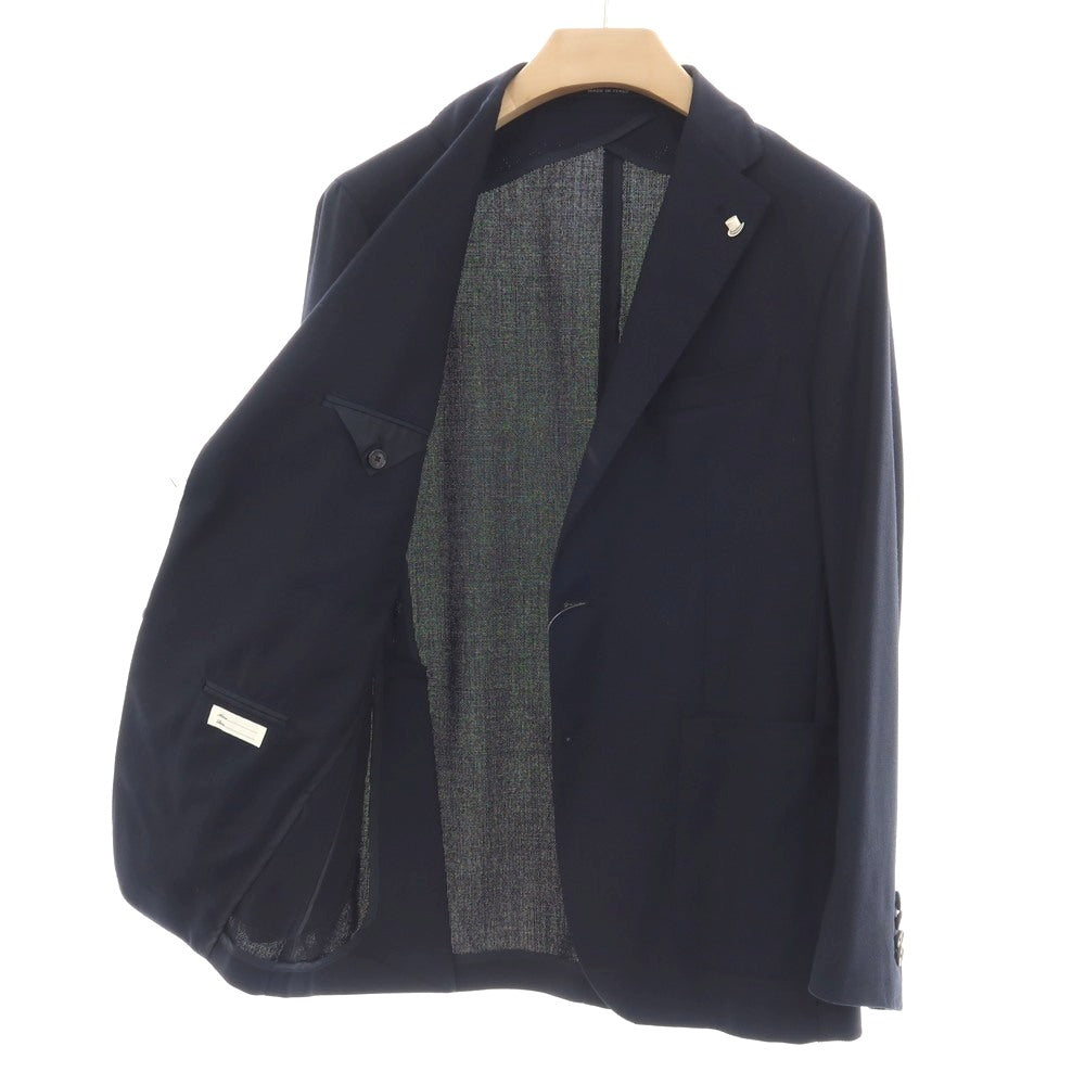 【中古】タリアトーレ TAGLIATORE ウール 2B テーラードジャケット ネイビー【サイズ48】【 状態ランクB 】【 メンズ 】
