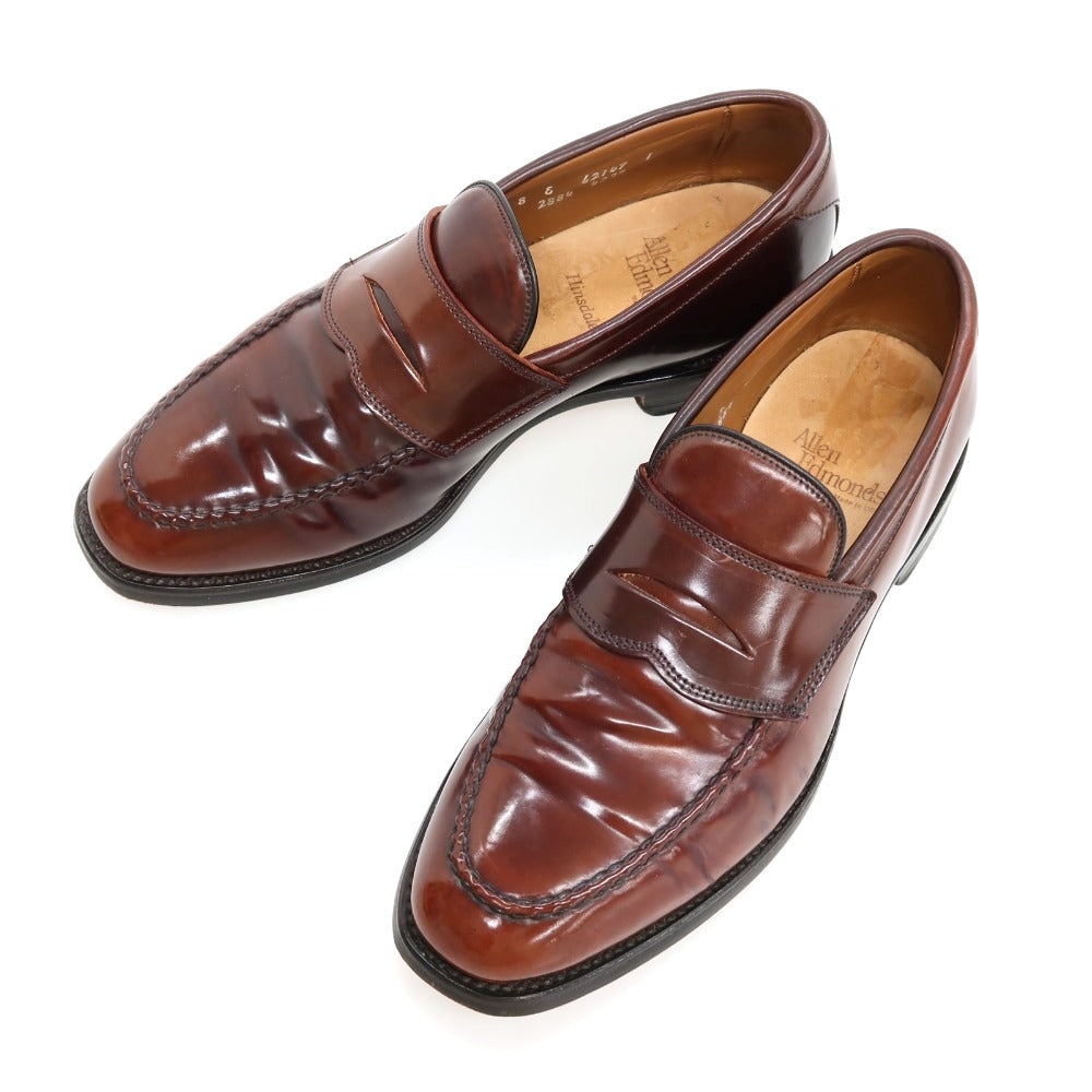 【中古】アレンエドモンズ Allen Edmonds HINSDALE コードバン ローファー ブラウン【サイズ8 E】【 状態ランクB 】【 メンズ 】