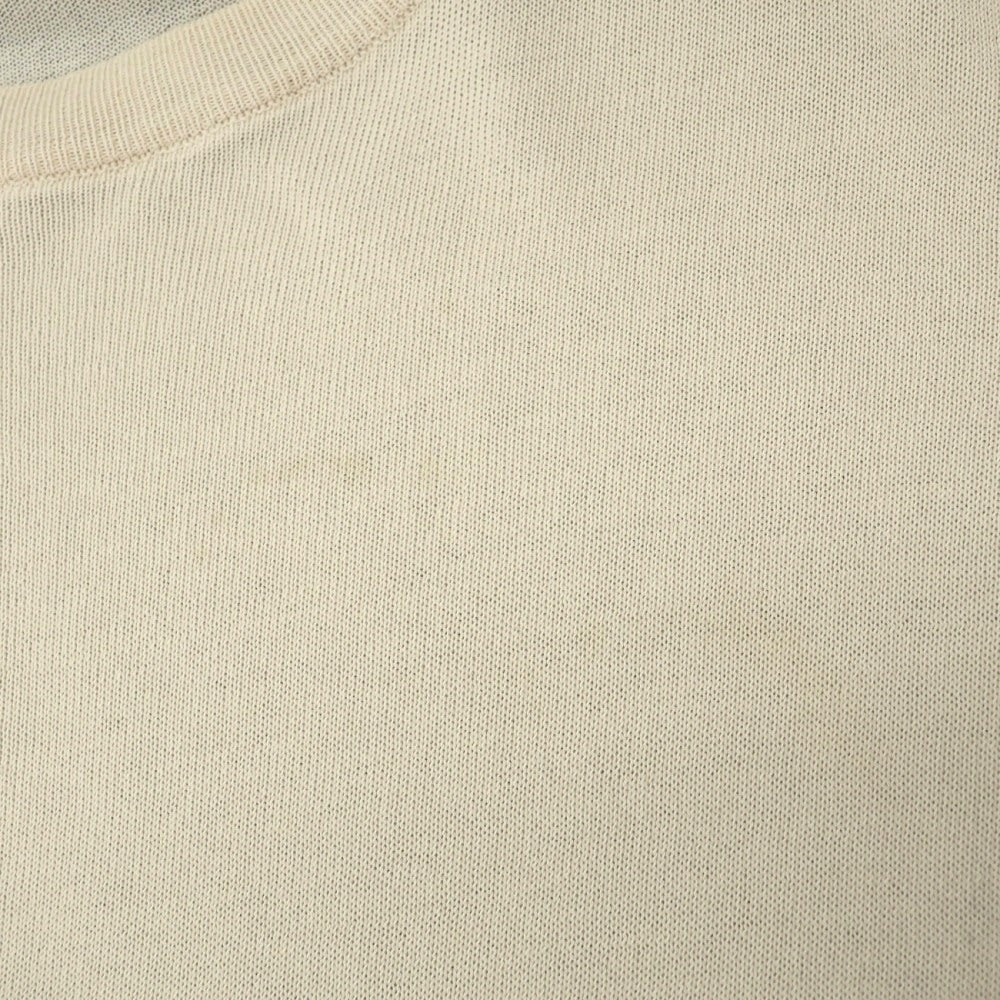 【中古】アレッサンドロルッピ Alessandro Luppi コットン クルーネック ハイゲージ プルオーバーニット ライトベージュ【サイズ48】【 状態ランクC 】【 メンズ 】