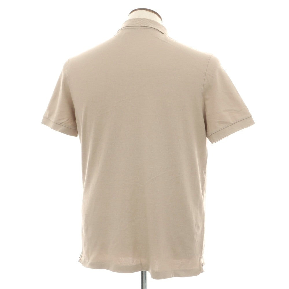 【中古】ストーンアイランド STONE ISLAND 鹿の子コットン 半袖ポロシャツ ベージュ【サイズL】【 状態ランクB 】【 メンズ 】