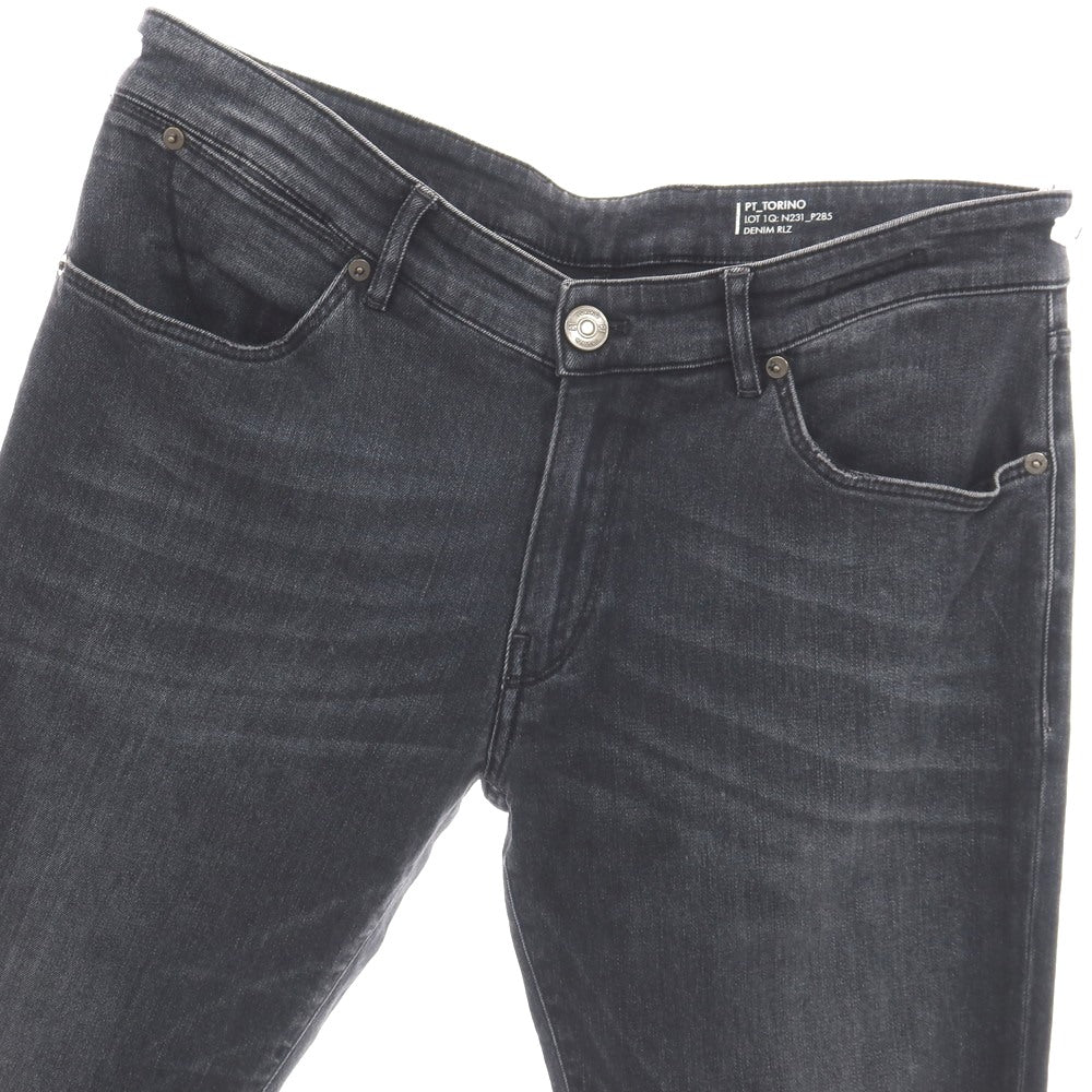 【中古】ピーティートリノ デニム PT TORINO DENIM SWING ストレッチ コットンレーヨンポリエステル デニムパンツ ブラック【サイズ33】【 状態ランクB 】【 メンズ 】