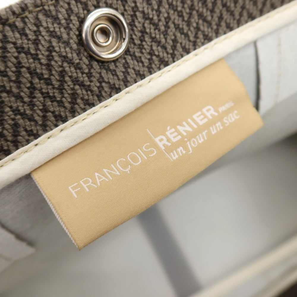 【中古】フランソワ レニエ FRANCOIS RENIER PVC系 トートバッグ トープxダークブラウン【 状態ランクC 】【 メンズ 】