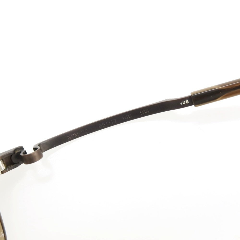 【中古】フォーナインズ 999.9 プラスチック×チタン メガネ ブラウン【サイズ55□17_146】【 状態ランクC 】【 メンズ 】