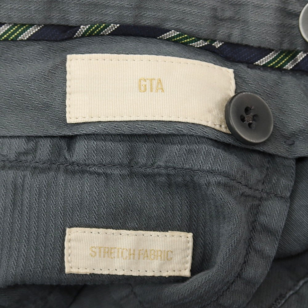 【中古】ジーティーアー G.T.A ストレッチ コットン カジュアルスラックスパンツ グレー【サイズ46】【 状態ランクC 】【 メンズ 】