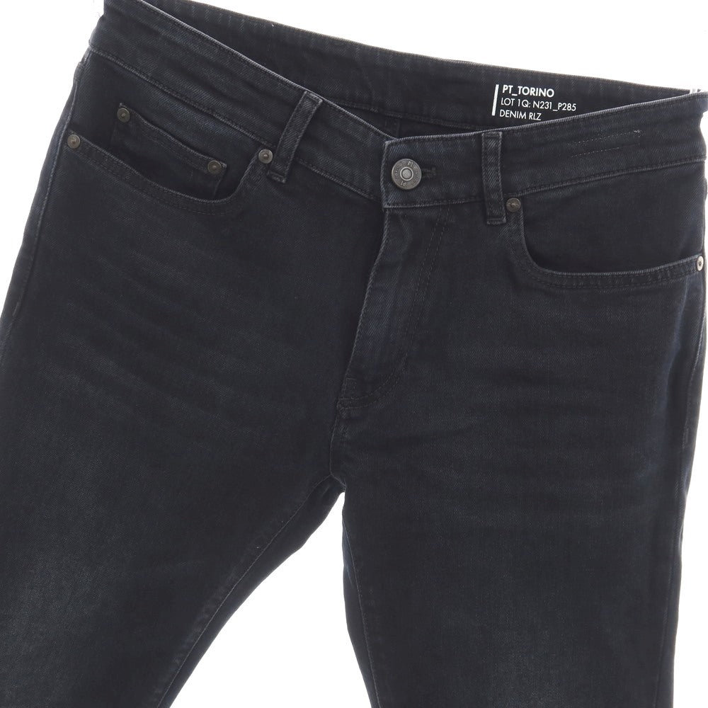 【中古】ピーティートリノ デニム PT TORINO DENIM ROCK ストレッチ コットン デニムパンツ ブラックネイビー【サイズ32】【 状態ランクB 】【 メンズ 】