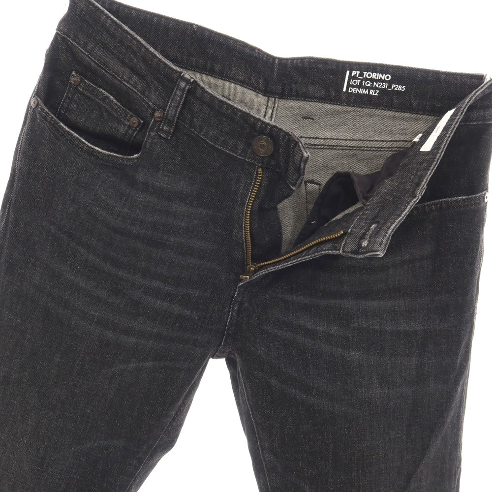 【中古】ピーティートリノ デニム PT TORINO DENIM ROCK ストレッチ コットン デニムパンツ ジーンズ ブラック【サイズ33】【 状態ランクB 】【 メンズ 】