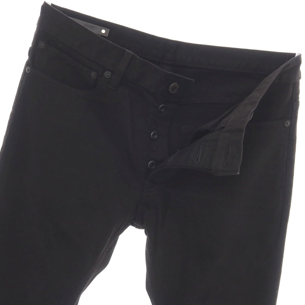 【中古】マインデニム MINEDENIM S.SLIM ストレッチ コットン デニムパンツ ブラック【サイズ10】【 状態ランクA 】【 メンズ 】