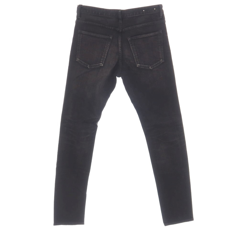 【中古】マインデニム MINEDENIM S.SLIM ストレッチ コットン デニムパンツ ジーンズ ブラック【サイズ10】【 状態ランクB 】【 メンズ 】