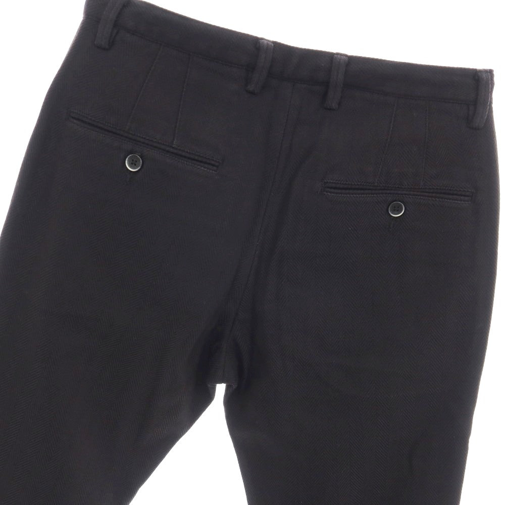 【中古】ソリード SOLIDO コットンポリウレタン ヘリンボーン イージー カジュアルスラックスパンツ ダークネイビー【サイズ3】【 状態ランクB 】【 メンズ 】