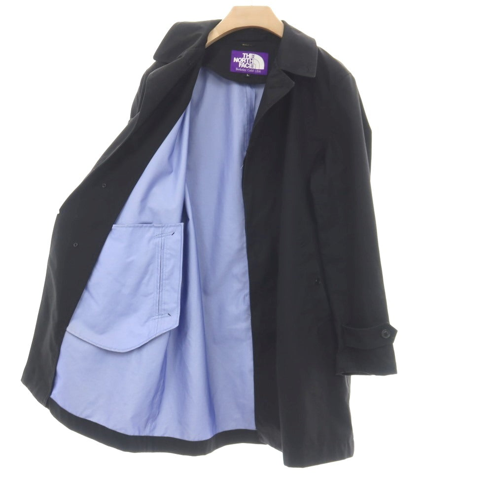 【中古】ザノースフェイスパープルレーベル THE NORTH FACE PURPLE LABEL ゴアテックス コットン ステンカラーコート ブラック【サイズL】【 状態ランクD 】【 メンズ 】