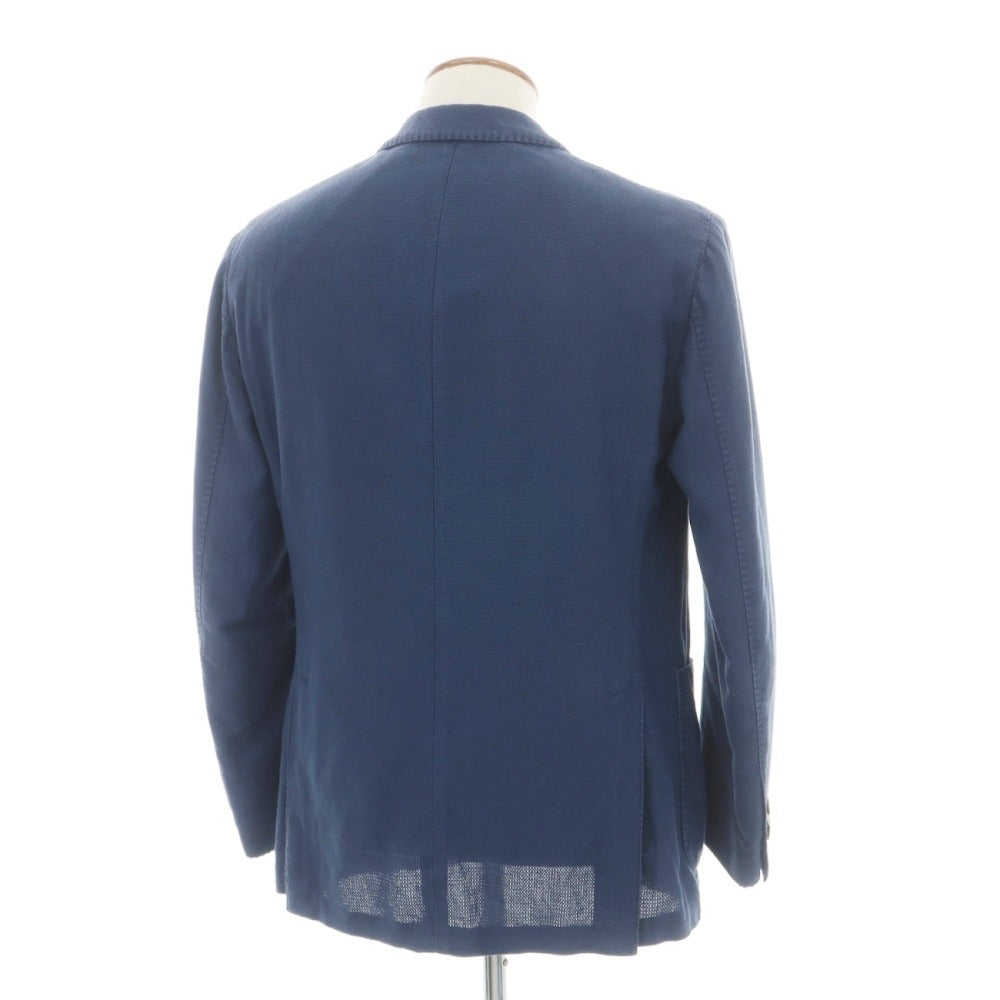 【中古】ラルディーニ LARDINI コットンリネン 3B カジュアルジャケット ライトネイビー【サイズ48】【 状態ランクC 】【 メンズ 】