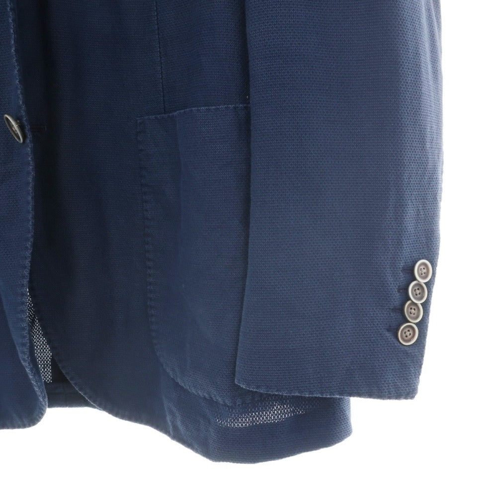 【中古】ラルディーニ LARDINI コットンリネン 3B カジュアルジャケット ライトネイビー【サイズ48】【 状態ランクC 】【 メンズ 】