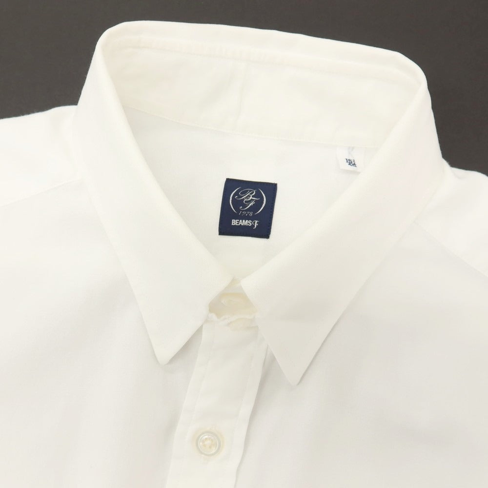 【中古】ビームスエフ BEAMS F コットン タブカラー ドレスシャツ ホワイト【サイズ40】【 状態ランクC 】【 メンズ 】
