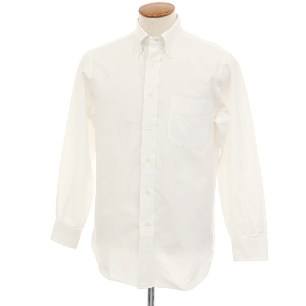 【中古】メイカーズシャツ カマクラ Makers Shirt 鎌倉 コットン ボタンダウン ドレスシャツ ホワイト【サイズ39】【 状態ランクC 】【 メンズ 】