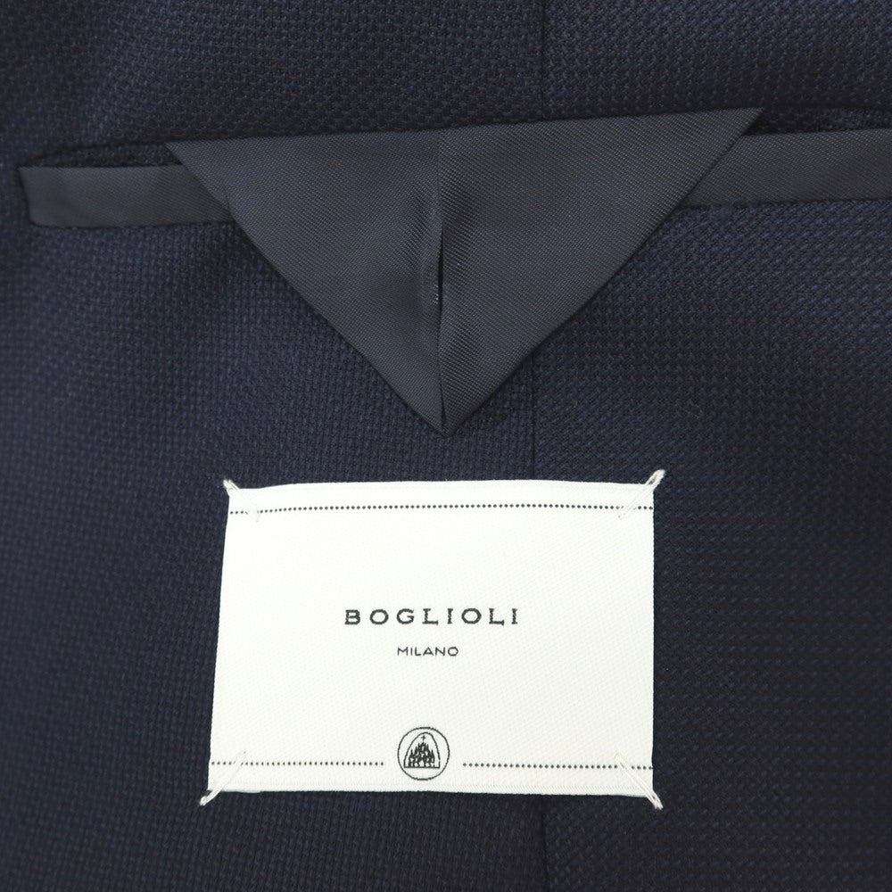 【中古】ボリオリ BOGLIOLI DOVER ウール 3B テーラードジャケット ネイビー【サイズ46】【 状態ランクB 】【 メンズ 】
