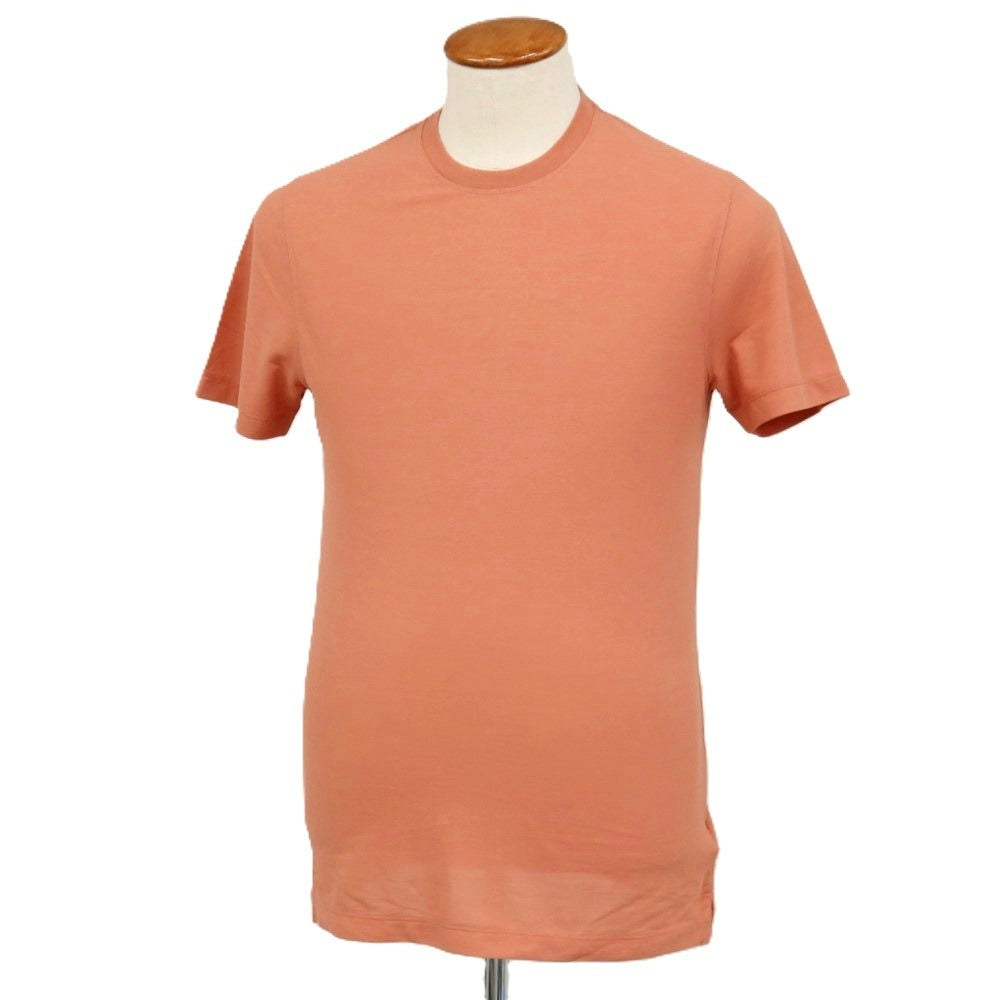 【中古】ザノーネ ZANONE アイスコットン クルーネック 半袖Tシャツ コーラルピンク【サイズ46】【 状態ランクA 】【 メンズ 】