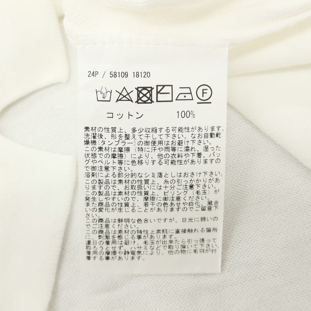 【中古】グランサッソ GRAN SASSO コットン モックネック 半袖 プルオーバーニット ホワイト【サイズ46】【 状態ランクA 】【 メンズ 】