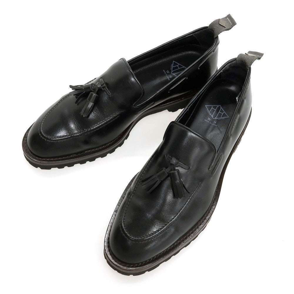 【中古】ダブルエイチ WH WH0501 レザー ローファー ブラック【サイズ8】【 状態ランクB 】【 メンズ 】