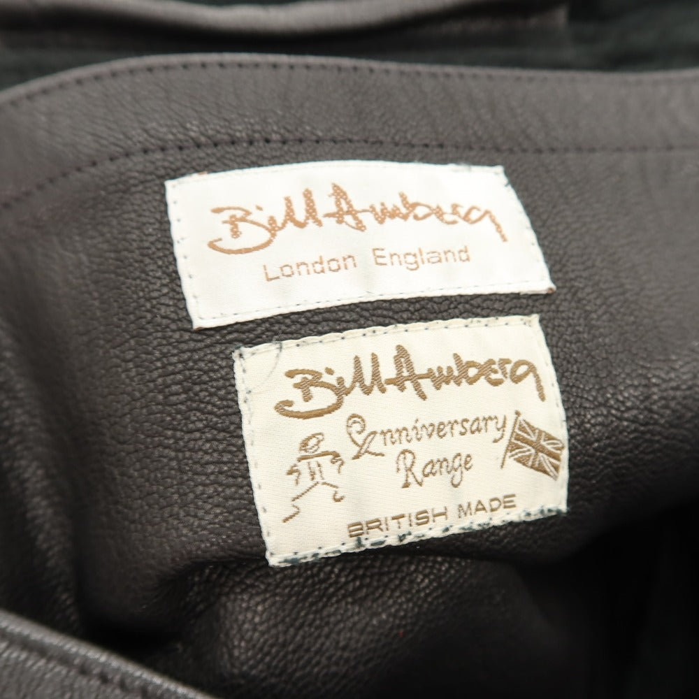 【中古】ビルアンバーグ Bill Amberg レザー ショルダーバッグ ブラック【 状態ランクB 】【 メンズ 】