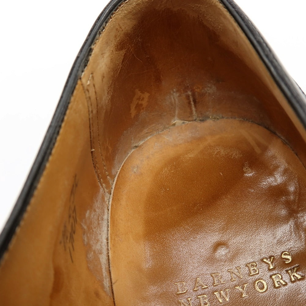 【中古】バーニーズニューヨーク BARNEYS NEWYORK エドワードグリーン製 カーフ ドレスシューズ ブラック【サイズ7 1/2 E】【 状態ランクC 】【 メンズ 】
