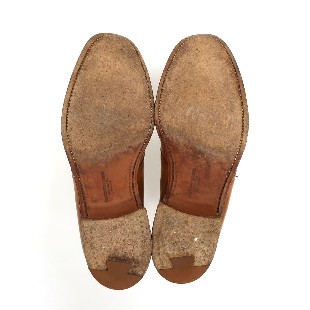 【中古】クロケットアンドジョーンズ CROCKETT&JONES CHILTERN カーフ ブーツ ライトブラウン【サイズ7 1/2 E】【 状態ランクC 】【 メンズ 】