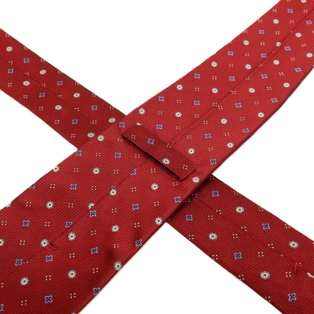 【中古】マリネッラ E.MARINELLA シルク 小紋柄ネクタイ レッド【 状態ランクB 】【 メンズ 】