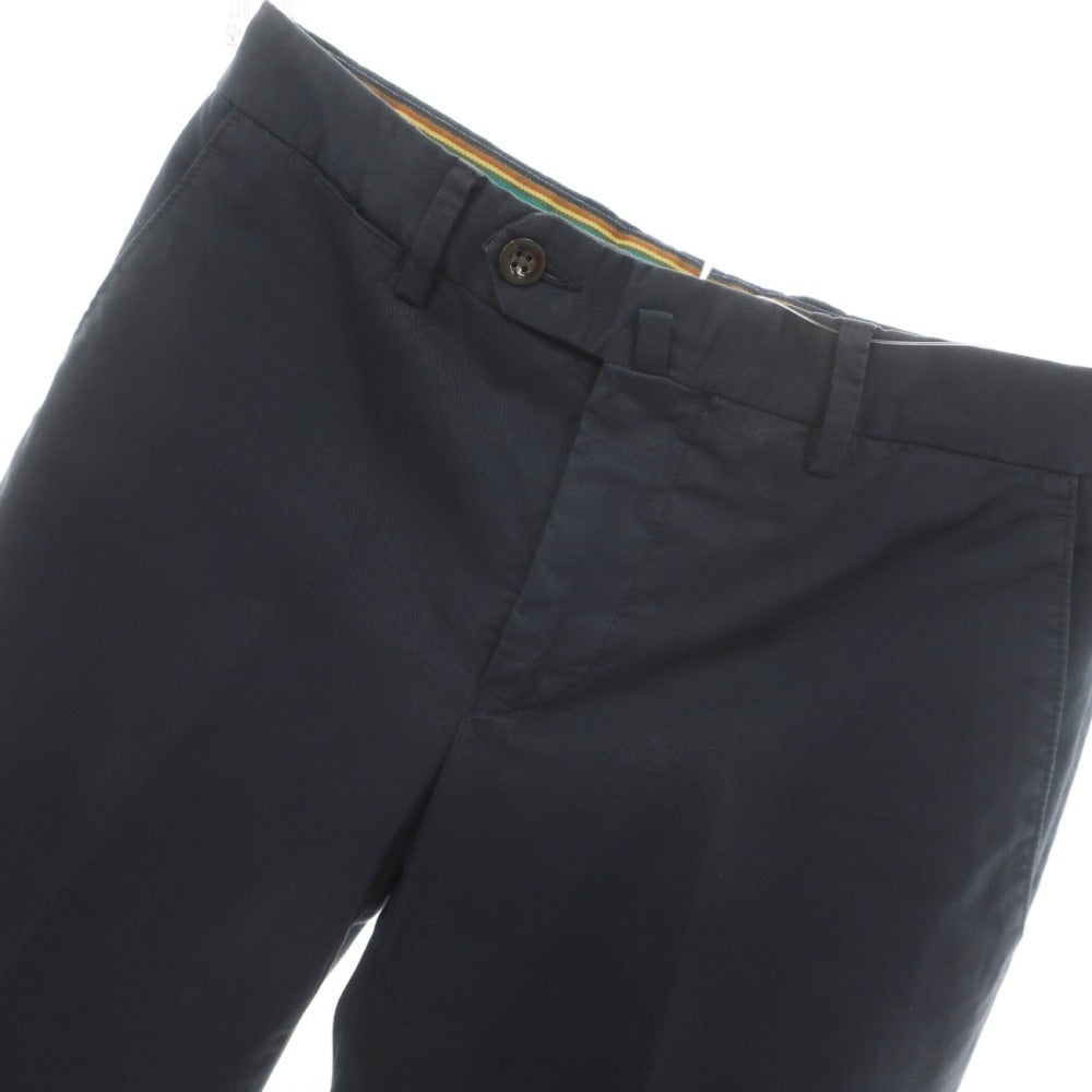 【中古】ジェルマーノ GERMANO BEAMS F別注 ストレッチ コットン カジュアルスラックスパンツ ダークネイビー【サイズ42】【 状態ランクB 】【 メンズ 】