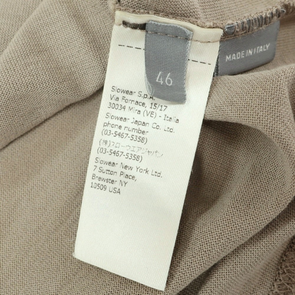 【中古】ザノーネ ZANONE アイスコットン 半袖ポロシャツ ベージュ【サイズ46】【 状態ランクA 】【 メンズ 】