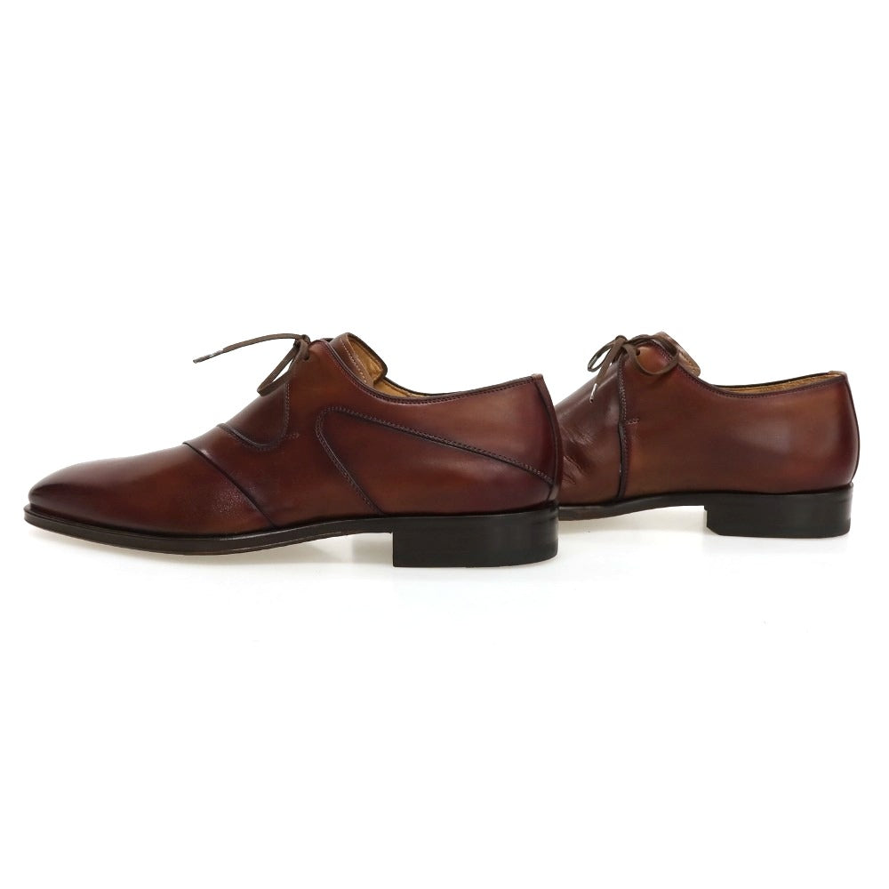 【中古】【未使用】マグナーニ MAGNANNI カーフ ドレスシューズ ブラウン【サイズ37】【 状態ランクS 】【 メンズ 】