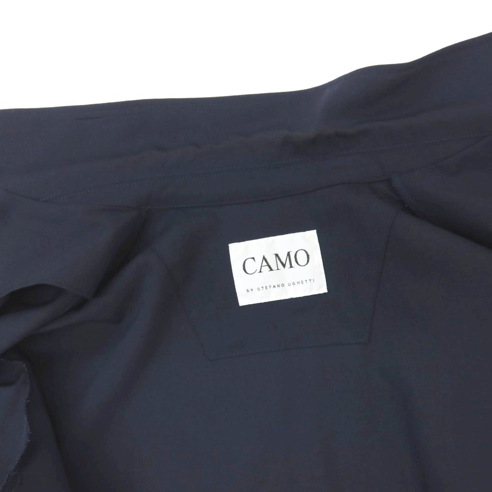 【中古】カモ CAMO ストレッチ ウール 3B カジュアルジャケット ネイビー【サイズ48】【 状態ランクC 】【 メンズ 】