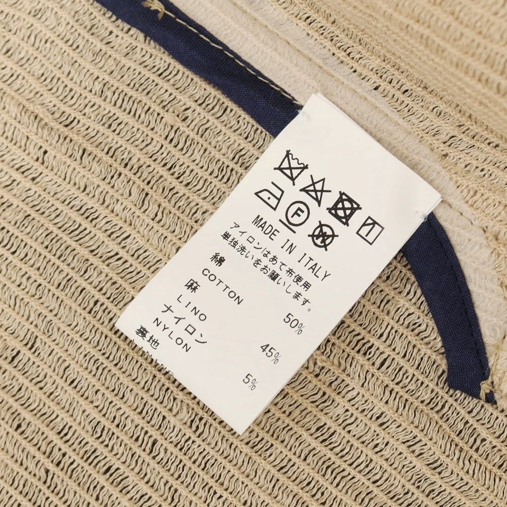 【中古】サンハウス SUN HOUSE コットンリネンナイロン 2B カジュアルジャケット ベージュ【サイズ54】【 状態ランクB 】【 メンズ 】