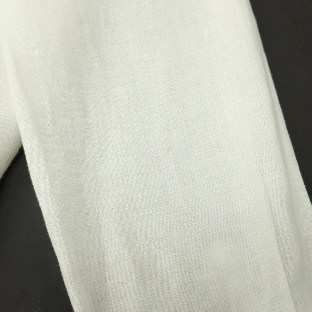 【中古】エトロ ETRO リネン ボタンダウン カジュアルシャツ ホワイト【サイズXL】【 状態ランクC 】【 メンズ 】