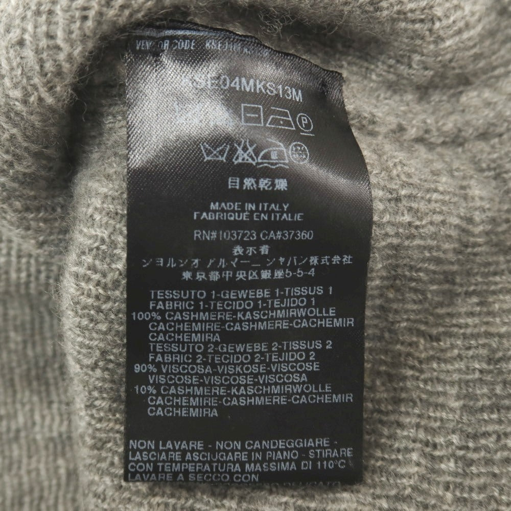 【中古】ジョルジオアルマーニ GIORGIO ARMANI カシミヤ カーディガン グレー【サイズ52】【 状態ランクB 】【 メンズ 】