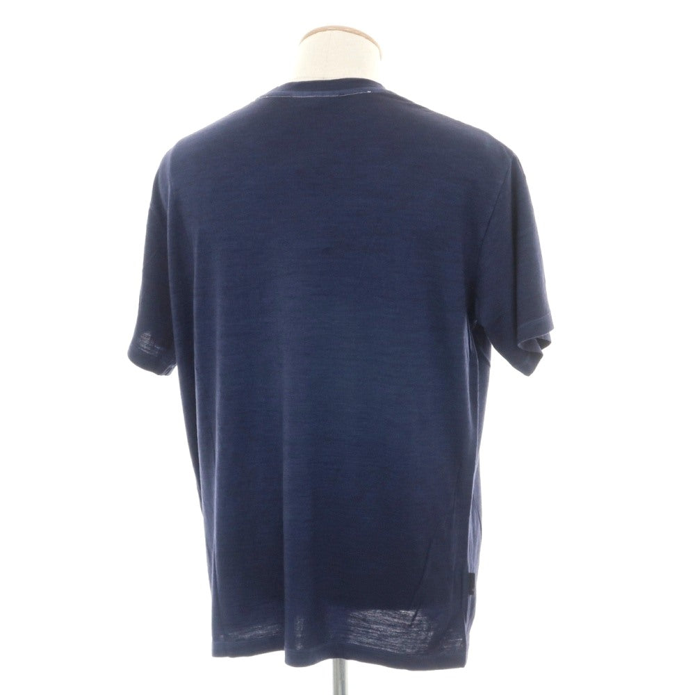 【中古】【未使用】アイスブレーカー icebreaker メリノウールナイロン クルーネック 半袖ポケットTシャツ ライトネイビー【サイズS】【 状態ランクS 】【 メンズ 】