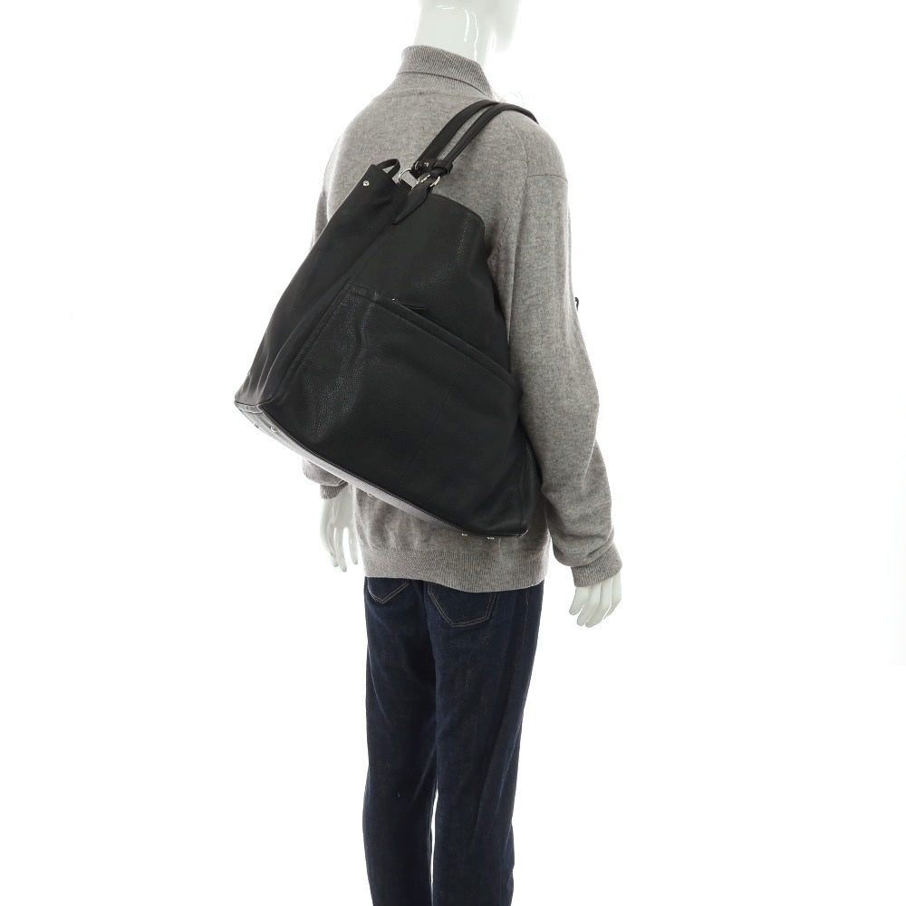 【中古】ガレリアント GALLERIANT レザー トートバッグ ブラック【 状態ランクB 】【 メンズ 】