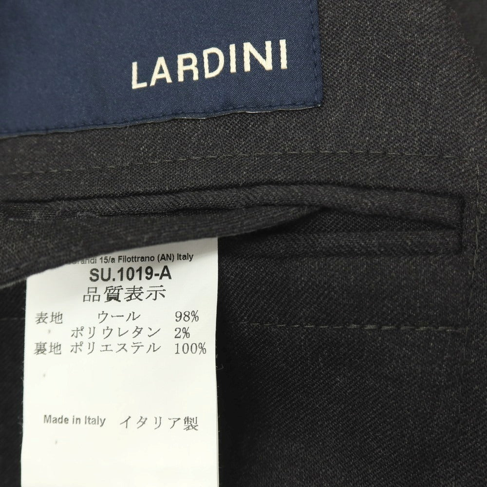 【中古】ラルディーニ LARDINI ストレッチ ウール 3つボタンスーツ ダークグレー【サイズ54】【 状態ランクA 】【 メンズ 】