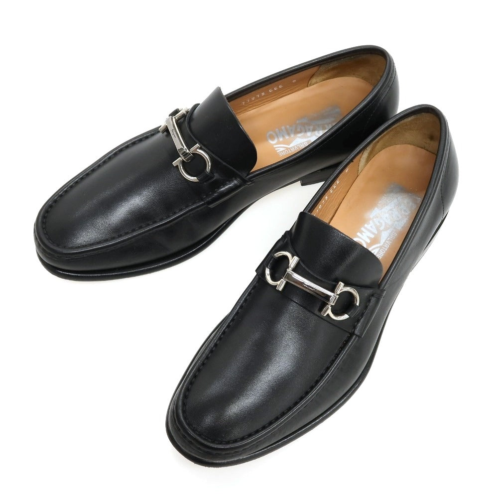 【中古】サルヴァトーレフェラガモ Salvatore Ferragamo カーフ ローファー ブラック【サイズ8 EEE】【 状態ランクB 】【 メンズ 】