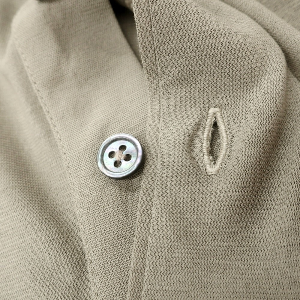 【中古】フィリッポ デ ローレンティス FILIPPO DE LAURENTIIS クレープコットン 半袖ポロシャツ カーキグレー【サイズ48】【 状態ランクB 】【 メンズ 】