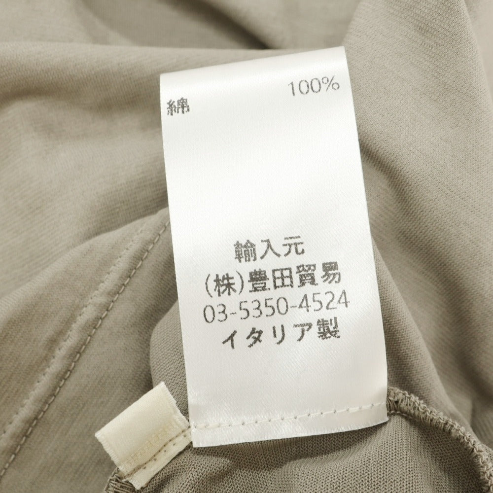 【中古】フィリッポ デ ローレンティス FILIPPO DE LAURENTIIS クレープコットン 半袖ポロシャツ カーキグレー【サイズ48】【 状態ランクB 】【 メンズ 】