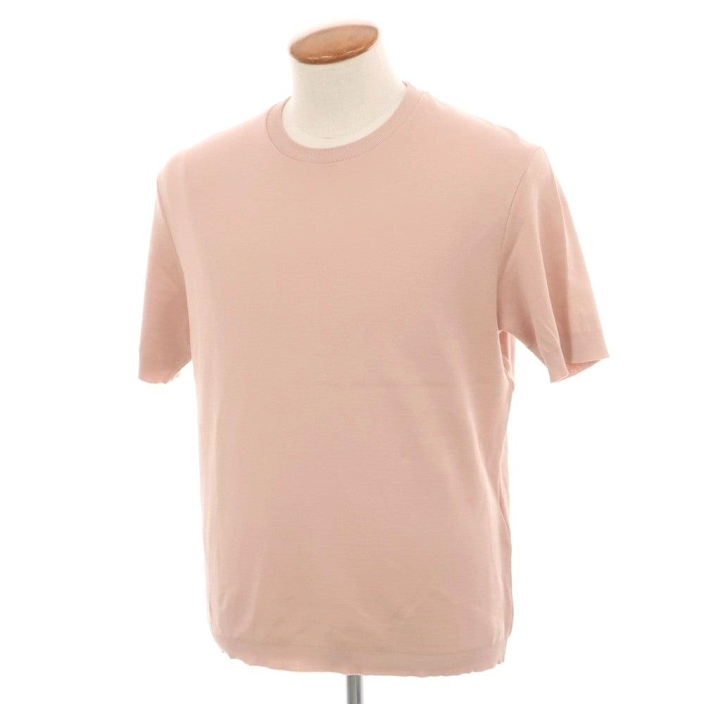 【中古】ヘルノ Herno コットン クルーネック 半袖ニットソー ダスティピンク【サイズ48】【 状態ランクB 】【 メンズ 】