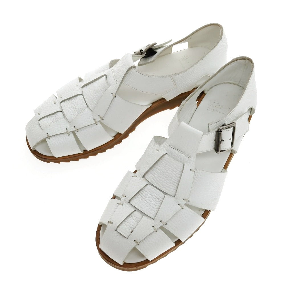 【中古】パラブーツ Paraboot PACIFIC レザー サンダル ホワイト【サイズ42】【 状態ランクB 】【 メンズ 】