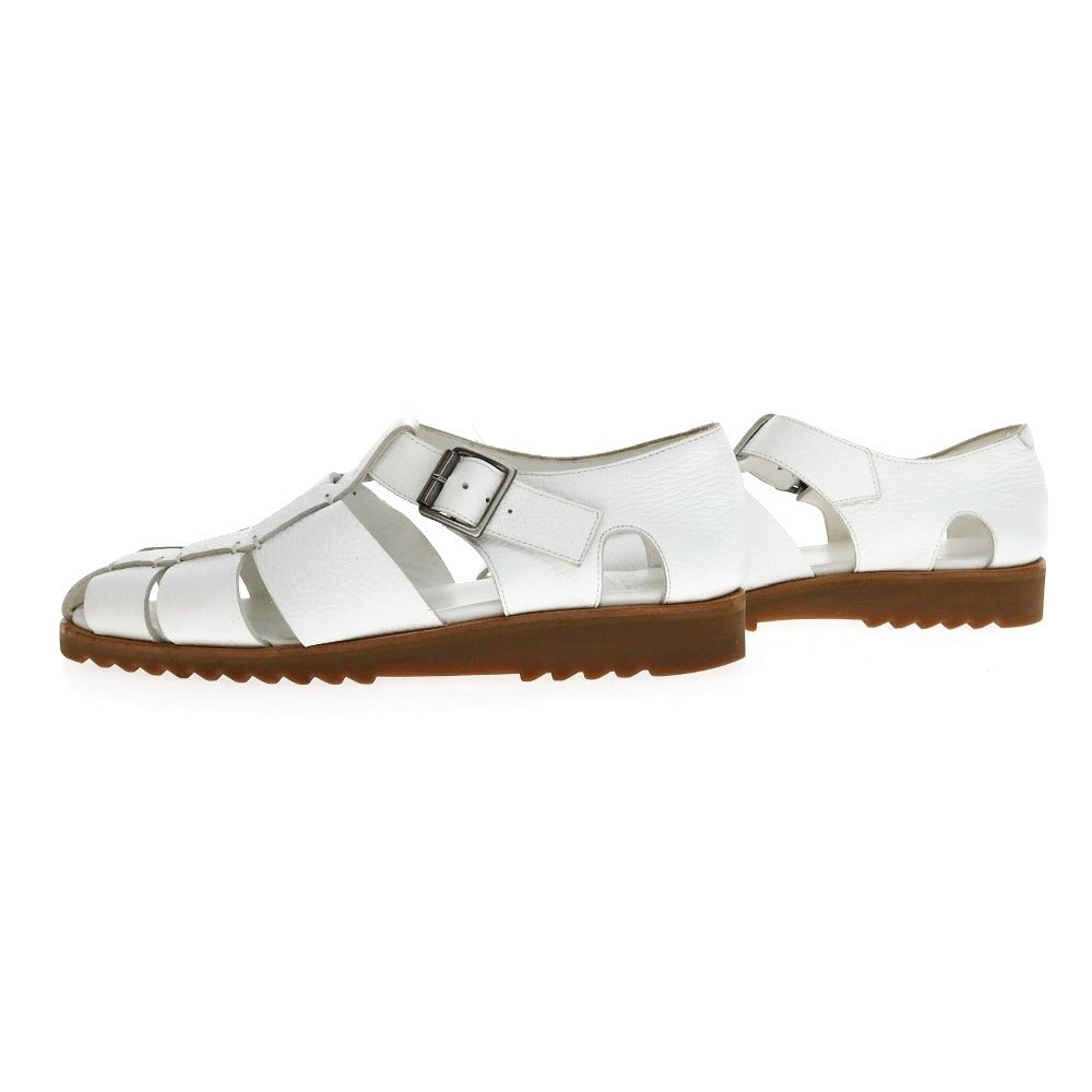 【中古】パラブーツ Paraboot PACIFIC レザー サンダル ホワイト【サイズ42】【 状態ランクB 】【 メンズ 】