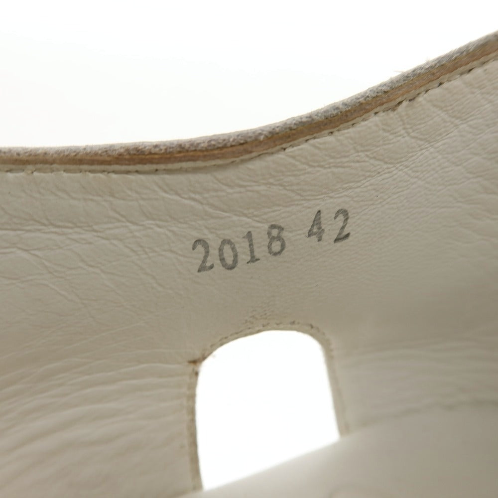 【中古】パラブーツ Paraboot PACIFIC レザー サンダル ホワイト【サイズ42】【 状態ランクB 】【 メンズ 】