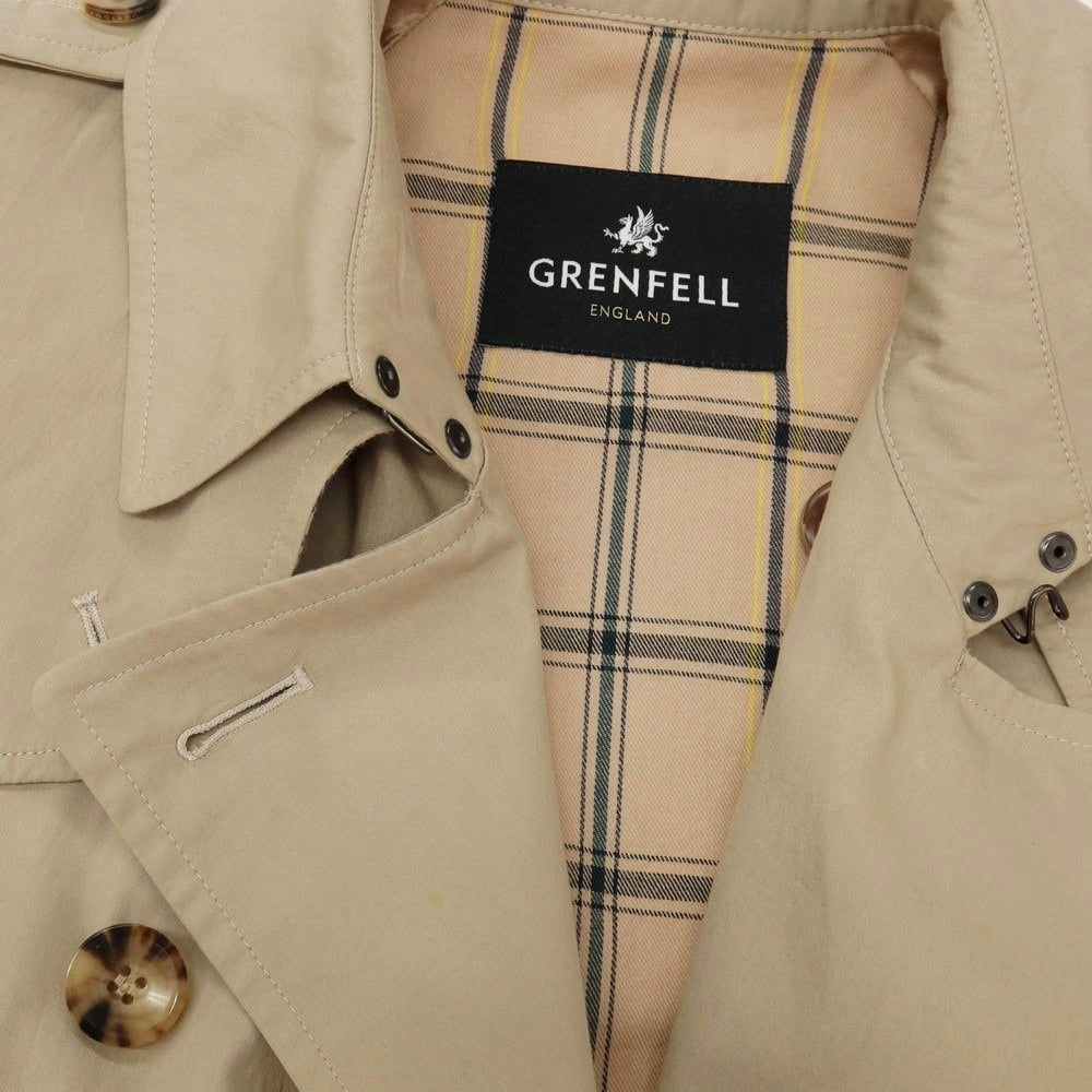 【中古】グレンフェル GRENFELL コットン トレンチコート ベージュ【サイズ36】【 状態ランクB 】【 メンズ 】