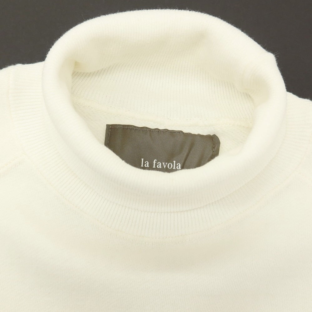 【中古】ラファーボラ La Favola コットン 裏起毛 タートルネック スウェット ホワイト【サイズ1】【 状態ランクB 】【 メンズ 】