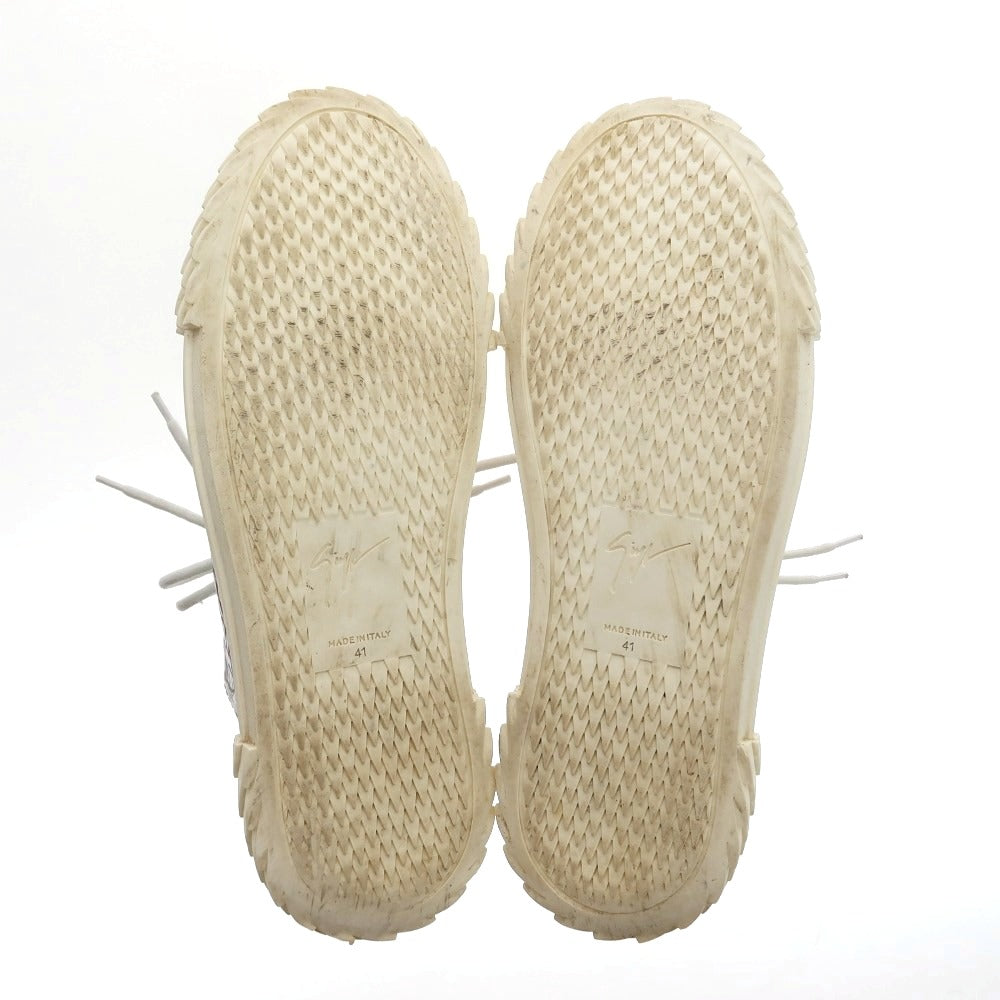【中古】ジュゼッペザノッティ GIUSEPPE ZANOTTI レインボー レザー スニーカー マルチカラー【サイズ41】【 状態ランクB 】【 メンズ 】