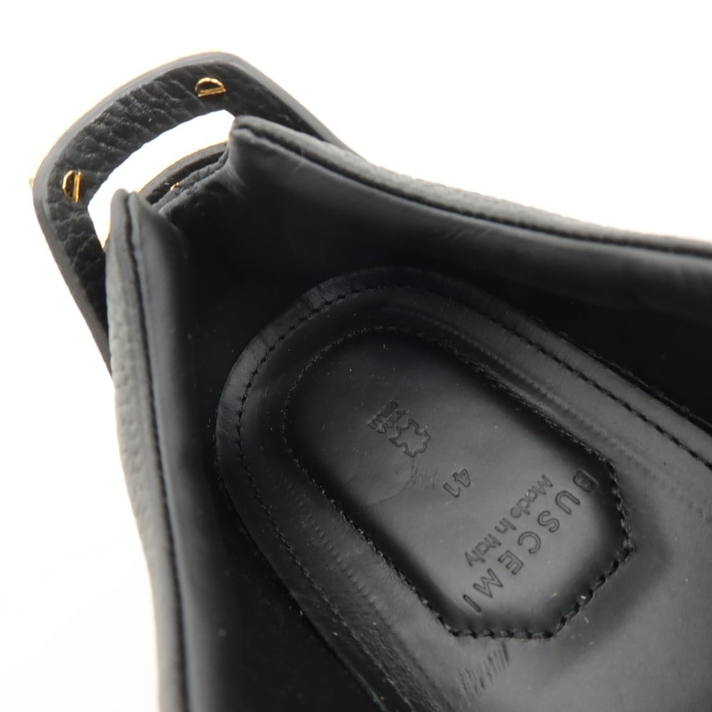 【中古】【未使用】ブシェミ BUSCEMI レザー スニーカー ブラック【サイズ41】【 状態ランクS 】【 メンズ 】