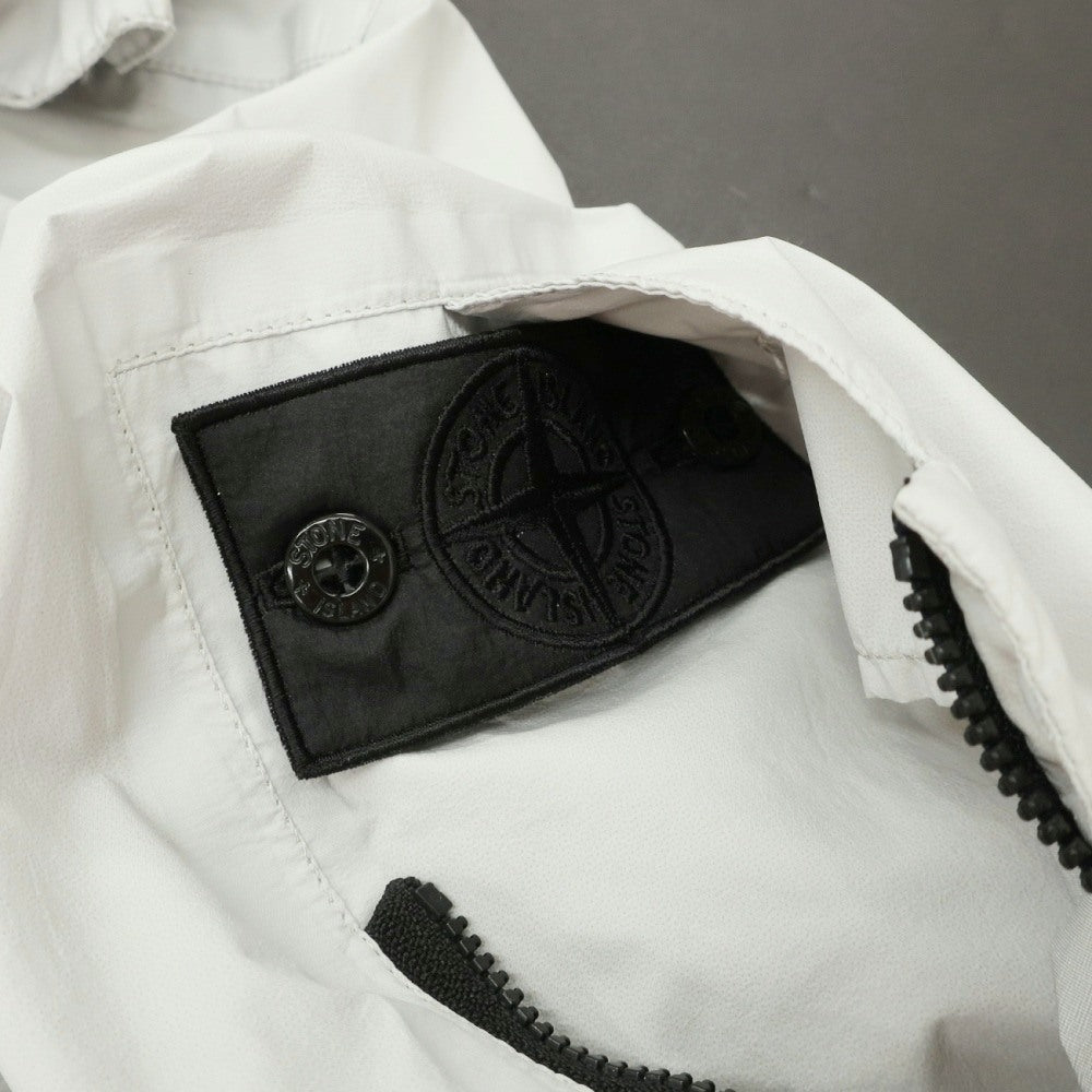 【中古】ストーンアイランド STONE ISLAND PULVER-R 3L ナイロン フィッシュテール ジャケット ブルゾン ライトグレー【サイズS】【 状態ランクB 】【 メンズ 】