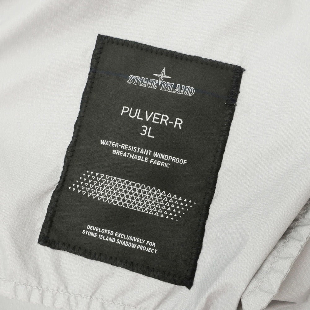 【中古】ストーンアイランド STONE ISLAND PULVER-R 3L ナイロン フィッシュテール ジャケット ブルゾン ライトグレー【サイズS】【 状態ランクB 】【 メンズ 】